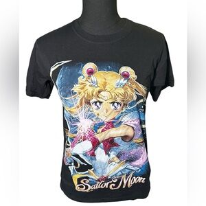 Sailor Moon Anime Black Graphic Tee
